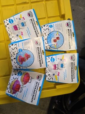 BIG MOUTH inc. Inflatable Pool Party Beverage Boats - Unicorn & Donut Designs